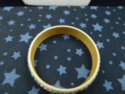 pale yellow stone bangle b